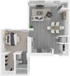Floor Plan 3 at Parq Crossing Apartments